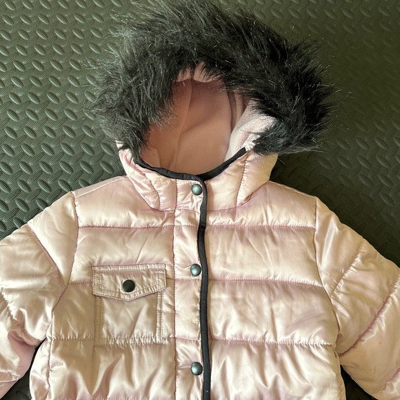 Children's Place Pink Puffer Jacket - Picture 6 of 16